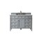 James Martin Vanities Brittany 48in Single Vanity, Urban Gray w/ 3 CM Ethereal Noctis Quartz Top 650-V48-UGR-3ENC - alternate 1